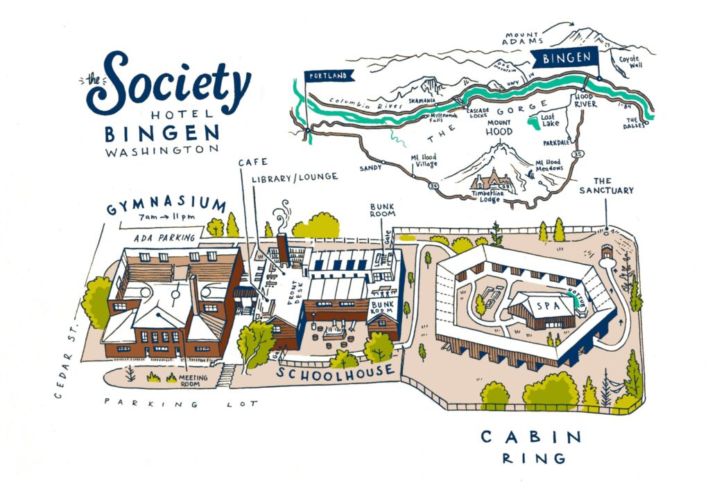 Society Hotel Bingen Cabins, Suites, Hostel & Spa Hood River